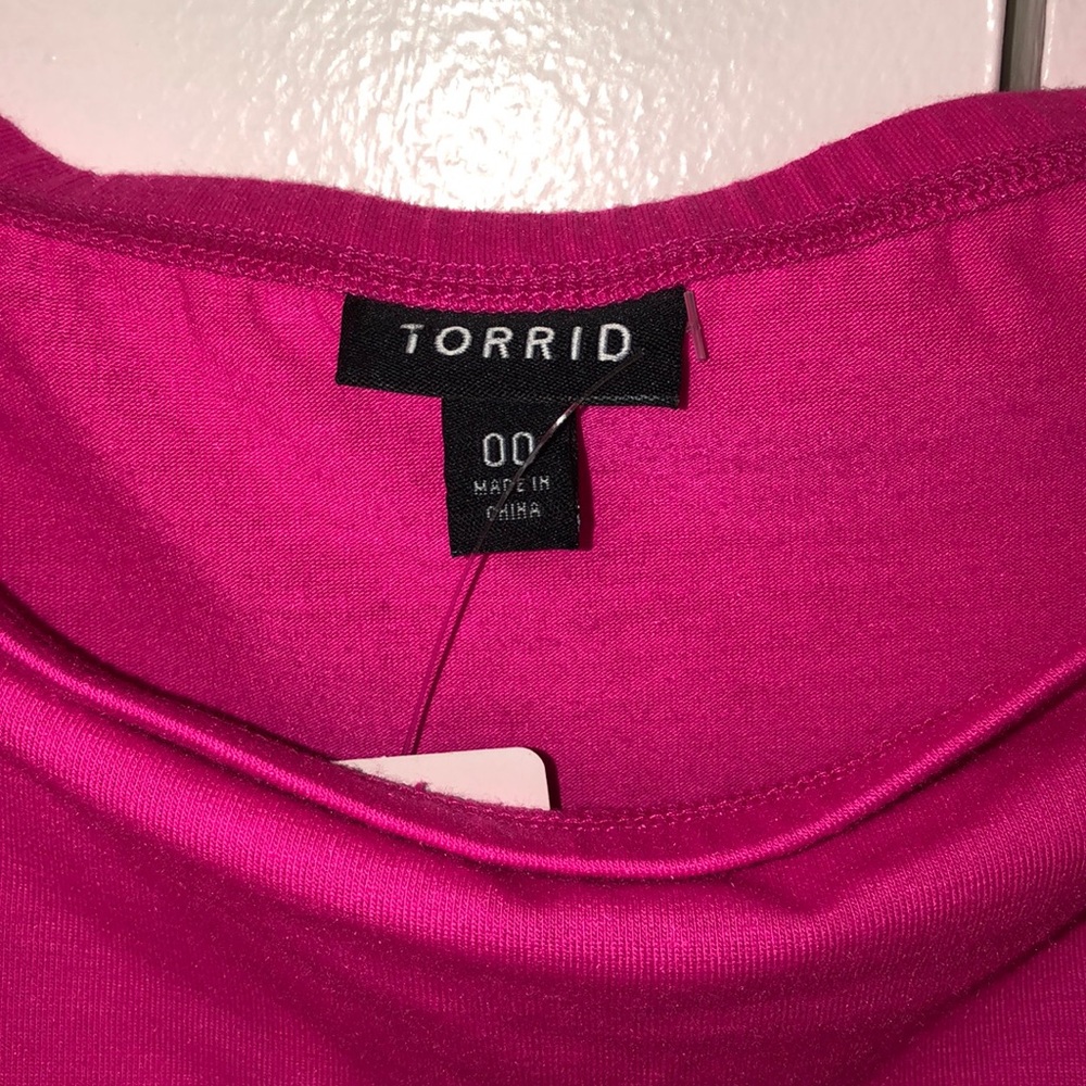 NWT BRIGHT PINK JERSEY SKATER MINI DRESS Sz 10/00 - Picture 7 of 9